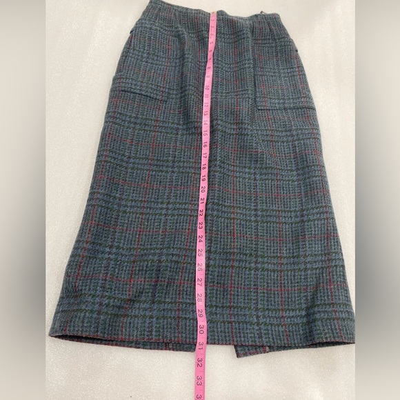 Henry White Dublin Vintage Long Tweed Skirt pockets Alpaca & Wool 10 US 6 EUC - Picture 9 of 13